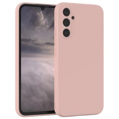 Abbildung von EAZY Case Silikonhülle für Samsung Galaxy A34 Hülle Silikon Altrosa weich stoßfeste Handyhülle Schutzhülle mit Kameraschutz Dünn Premium Schutz Cover TPU Phone Bumper in Pastell Rosa
