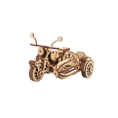 Abbildung von UGEARS Hagrid&#039;s Flying Motorbike™ 3D Puzzle Modellbausatz aus Holz für Erwachsene zum Bauen Mechanisches Fahrrad Motorrad Bausatz Holzfahrzeug Harry Potter™ Kollektion DIY