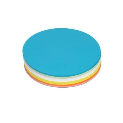Abbildung von MAUL Moderationskarten rund Ø 13,5 cm (120 Stück) Beschriftbare Karteikarten Coaching Karten Präsentationskarten Moderationskoffer Nachfüllpack 150 g/m² Papier Bunt