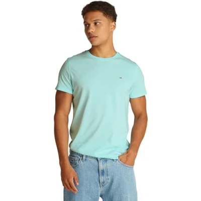 Abbildung von Tommy Jeans SLIM TEE Tshirt basic, Herren, Größe: 44, Spring mint