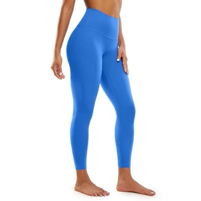 Abbildung von CRZ Yoga Butterluxe Damen High Waist Sport Leggings Blickdicht Leggins Sporthose Workout Gym Yogahose 64cm Funkelndes Blau 38