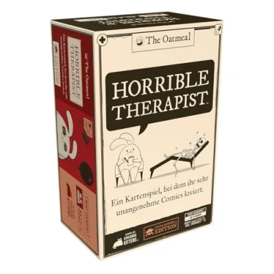 Abbildung von Exploding Kittens, Horrible Therapist, Partyspiel, Kartenspiel, 3 8 Spieler, ab 18+ Jahren, 15 Minuten, Deutsch