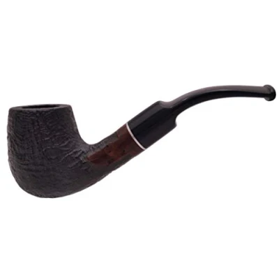 Abbildung von GERMANUS Pfeife Set, Bent Made in Italy gebogen Sand im Set mit Pfeifentasche, Pfeifenbesteck, Pfeifenreiniger, Filter