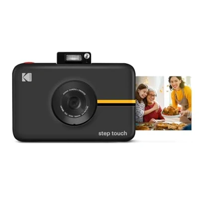 Abbildung von KODAK Step Touch 13MP Digitalkamera &amp; Instant Drucker mit 3,5&quot; LCD Touchscreen Display, 1080p HD Video, 10x optischer Zoom, Selfie Spiegelung, Editing Suite, Bluetooth ZINK Drucktechnik Schwarz
