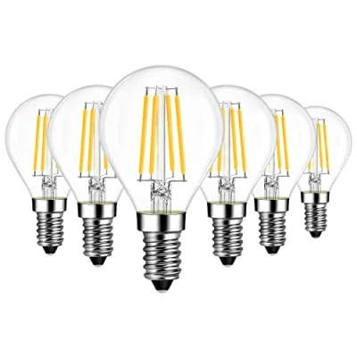 Abbildung von LVWIT E14 Filament LED Lampen Tropfenform, 7W Birne 1055LM, Ersetzt 75W Glühbirnen, Warmweiß 2700K Energiesparlampe, Glas Fadenlampe, Nicht Dimmbar, 6er Pack