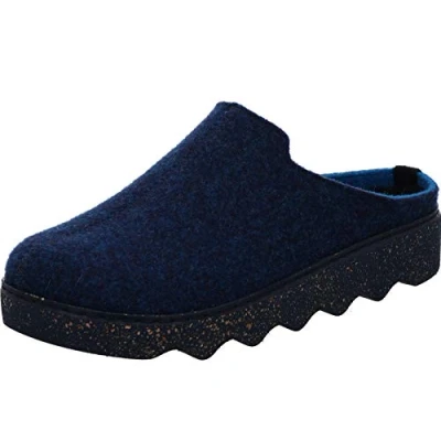 Abbildung von Rohde Damen Pantoffeln Hausschuhe Softfilz Foggia 6120, Größe:36 EU, Farbe:Blau