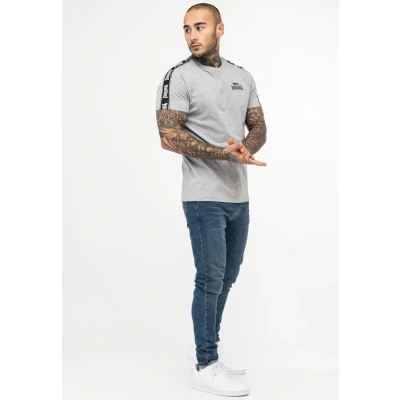 Abbildung von Lonsdale Herren BRINDISTER T Shrit, Marl Grey/Black/White, M