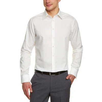 Abbildung von Seidensticker Herren Business Hemd Shaped Fit Bügelfrei Kent Kragen Langarm 100% Baumwolle