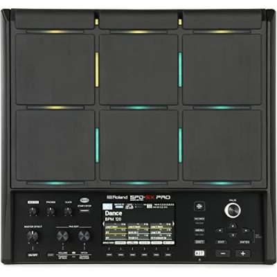 Abbildung von Roland SPD SX PRO Sampling Pad Das Topmodell für Drummer &amp; andere Musiker 9 Spieloberflächen, 8 externe Trigger Eingänge, Farbdisplay, anpassbare LEDs, integrierte Effekte mehr