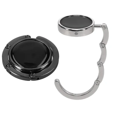 Abbildung von kwmobile Taschenhalter für Tisch 2X Faltbare Antirutsch Handtaschenhalter Haken Taschen Aufhänger Geschenkidee Gadgets Frauen Taschenhaken Set