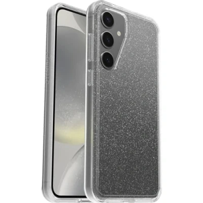 Abbildung von OtterBox Symmetry Clear Hülle für Samsung Galaxy S24+, Stoßfest, Sturzsicher, Dünne Schutzhülle, 3X mehr Stürze als nach Militärstandard, Stardust