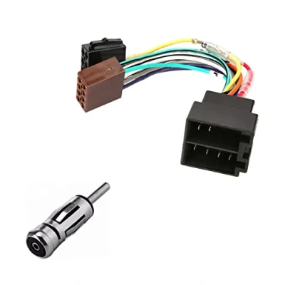 Abbildung von Audioproject A200 Autoradio Radioadapter Set Universal + Antennenadapter DIN ISO Klemme 15 30 steckbar Verlängerung Radio Adapter Stecker
