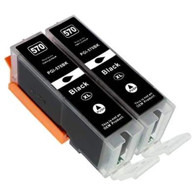 Abbildung von ESMONLINE komp. Canon Druckerpatronen PGI 570XL (Einzelpatronen) (2X Schwarz)