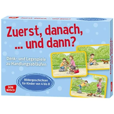 Abbildung von Zuerst, danach, ... und dann?: Denk Legespiele zu Handlungsabläufen. Bildergeschichten für Kinder von 4 bis 8. Logische Reihenfolgen erkennen Grundschule (Denk Kinder)