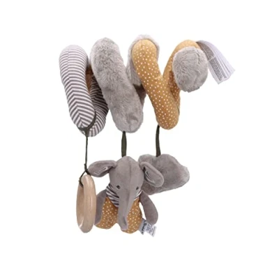 Abbildung von Sterntaler Baby Unisex Spielzeugspirale Elefant Eddy Motorikspielzeug, Windspiel, Activity Spirale grau
