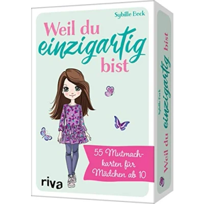 Abbildung von Weil du einzigartig bist: 55 Mutmachkarten Für Mädchen ab 10. Das perfekte Geschenk Tochter, Nichte, Enkelin. mehr Selbstbewusstsein, Mut, innere Stärke, Selbstvertrauen