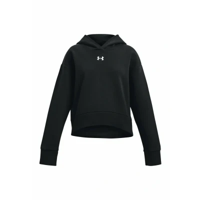 Abbildung von Under Armour Rival CROP Kapuzenpullover Black für Kinder, Größe: 128/134,