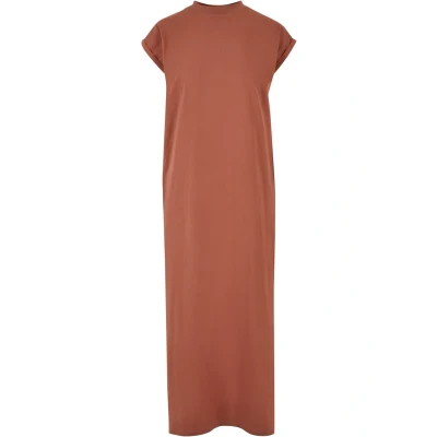 Abbildung von Urban Classics Extended Shoulder Jerseykleid, Damen, Größe: Medium, Terracotta