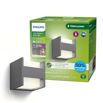 Abbildung von Philips LED Außenwandleuchte Arbour UE, 2 flg. 2.700 K