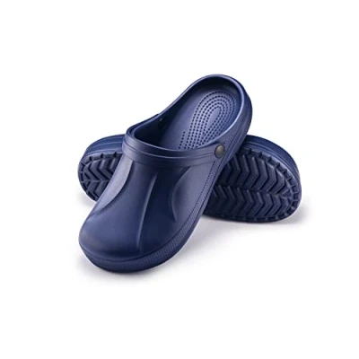 Abbildung von ESTRO Gartenschuhe Herren Clogs Gummi Gartenclogs Männer Hausschuhe Leicht Garten F06 (46, Dunkelblau)