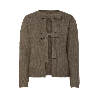 Abbildung von Pieces Pcsilly Reversible TIE Strickjacke, Damen, Größe: Small, Morel