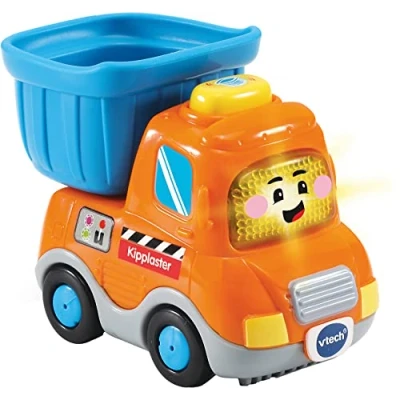 Abbildung von VTech Tut Baby Flitzer Kipplaster Spielzeugauto mit Musik, aufleuchtender Taste, spannenden Sätzen und Geräuschen Für Kinder von 1 5 Jahren