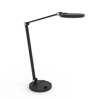 Abbildung von FeinTech LTL00121 LED Schreibtischlampe dimmbar mit Drehknopf schwarz