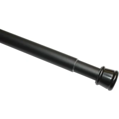 Abbildung von GARDINIA Spannstange, Metall Stange, Ausziehbar, Gardinenstange ohne Bohren und Schrauben, Ø 23/26 mm, Länge 60 100 cm, Schwarz matt