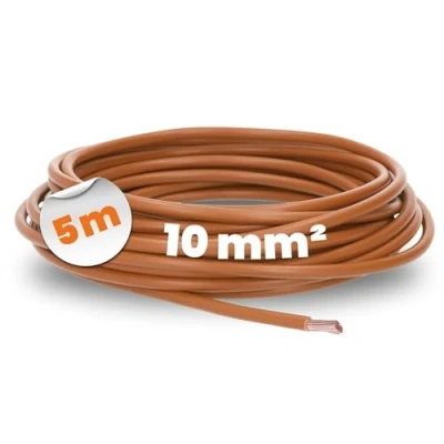 Abbildung von 5 Meter Lapp 4520035 H07V K 10 mm² braun I Verdrahtungsleitung Aderleitung flexibel PVC Einzelader Litze 10mm2 Verdrahtung