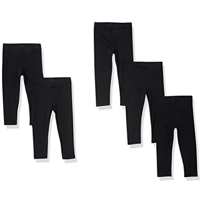 Abbildung von Amazon Essentials Mädchen Leggings, 5er Pack, Schwarz, 6 7 Jahre