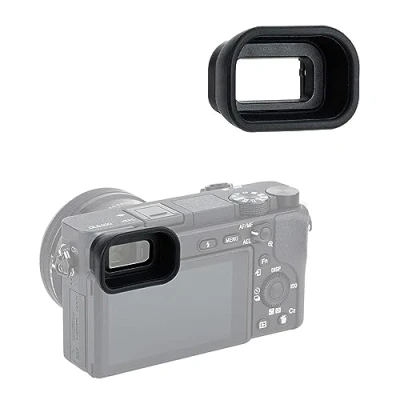 Abbildung von KIWIFOTOS Weiches langes FDA EP17 Augenmuschel Okular für Sony Alpha a6600 a6500 a6400 Kamera, Augenstück Kamera Sucher Schutz