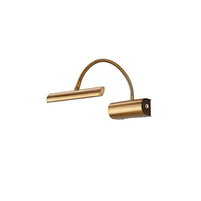 Abbildung von Trio Leuchten LED Wandleuchte Curtis 279770104, Metall altmessing, 1x 4 Watt, Flexarm, Dimmer