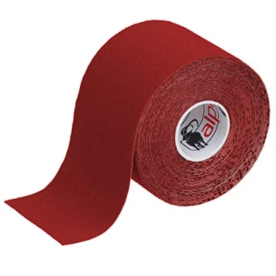 Abbildung von ALPIDEX Kinesiologie Tape 1/3/ 6/12 Rollen Viele Farben 5 m x cm Anwendungsbroschüre Elastisch Wasserfest Hautfreundlich Physio Muskel Set, Farbe:rot, Menge:1 Rolle