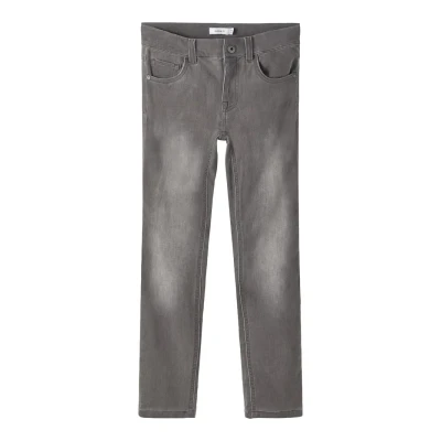 Abbildung von Name it Nkmtheo Jeans Slim Fit für Kinder, Größe: 152, Medium grey denim