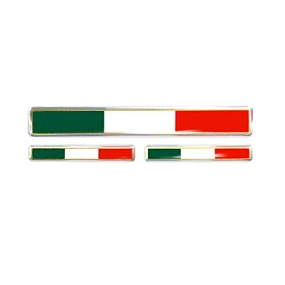 Abbildung von 4R Quattroerre.it 32108 3D Aufkleber Italien Flagge Sticker HQ, 3 Stück