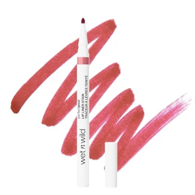 Abbildung von Wet n Wild Perfect Pout Lip Liner Stain, Wischfester Lipliner zum Konturieren der Lippen, Präzisionsspitze, Flache Seite für Einfaches Ausfüllen, Langanhaltend, I&#039;m Blushing