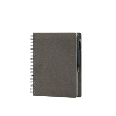 Abbildung von Faber Castell &amp; Rössler Papier 201553 Notizbuch blanko, 18 Seiten in Espresso und Kugelschreiber PolyBall schwarz