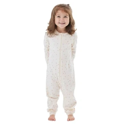Abbildung von Name it Nbfnightsuit ZIP Hearts Pyjama für Kinder, Größe: 62, Buttercream