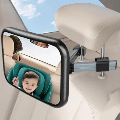 Abbildung von SURFOU Spiegel Auto Baby Rückbank, Autospiegel Rücksitz Kinder Rückspiegel Rücksitzspiegel, Babyspiegel Für Kindersitz Babyschale, Babys Car Mirror For Back Seat, Kinderspiegel Sicherheitsspiegel