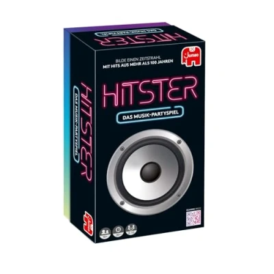 Abbildung von Jumbo Spiele Hitster Original Ein Party und Kartenspiel für Erwachsene Familien 2 bis 10 Spieler ab 16 Jahren Deutsch