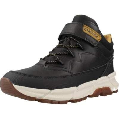 Abbildung von Geox J FLEXYPER Plus Boy Ankle Boot, Black/DK Yellow, 29 EU