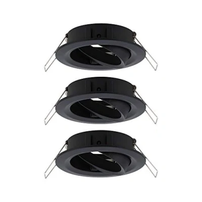 Abbildung von Paulmann 92487 Choose Einbauleuchte Spot schwenkbar max. 3x10 Watt Deckeneinbaustrahler Schwarz matt Einbaulampe Alu