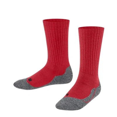 Abbildung von FALKE Unisex Kinder Socken Active Warm K SO Wolle Funktionsmaterial dick atmungsaktiv 1 Paar, Rot (Lipstick 8000), 27 30