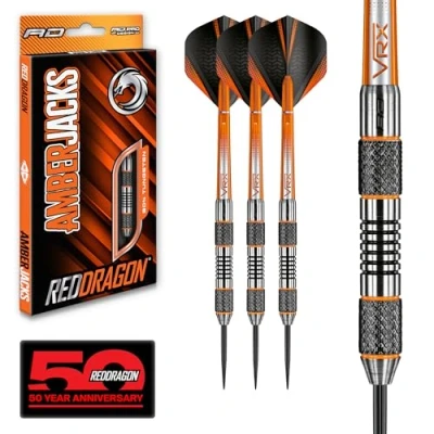 Abbildung von RED DRAGON Amberjack 5: 24 g Wolfram Dart Set mit Flights und Schäfte