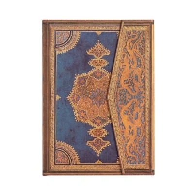 Abbildung von Safavid Indigo (Safavid Binding Art) Midi Lined Hardcover Journal: Hardcover, 120 gsm, ribbon marker, memento pouch, wrap closure