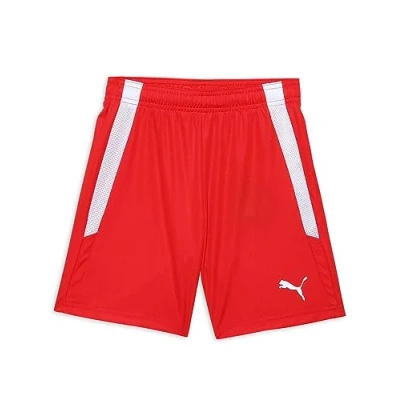 Abbildung von puma Unisex Kinder Teamliga Jr Shorts, Red White, 116 EU