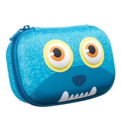 Abbildung von ZIPIT Wildings Federmäppchen für Jungen Großes Mäppchen die Schule Etui Kinder mit Organizer Federmappe Blau