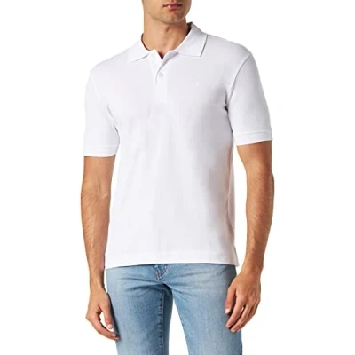 Abbildung von Seidensticker Men&#039;s Slim Fit Poloshirt Kurzarm Polo Shirt, Weiß, M