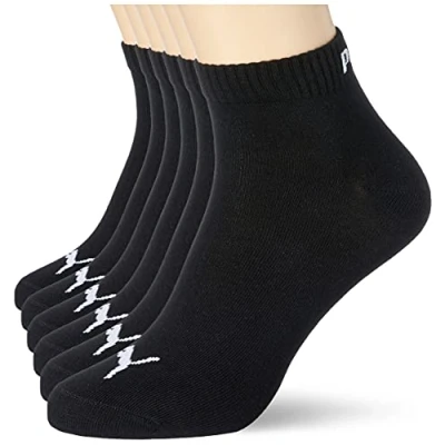 Abbildung von PUMA Herren Quarters sportssokker pakke med 6 stk Sportsocken, Schwarz, 35 38 EU