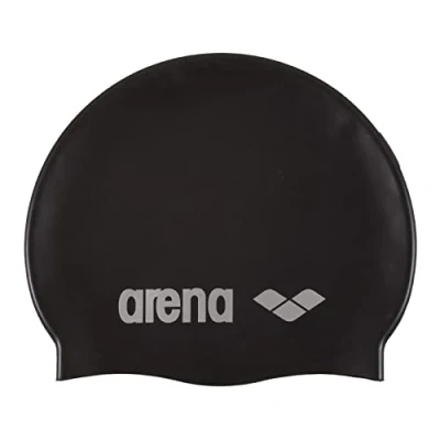 Abbildung von Arena Classic Unisex Silikon Badekappe, Schwimmkappe für Frauen und Männer, Badekappe mit Verstärktem Rand, Weiche Strapazierfähige